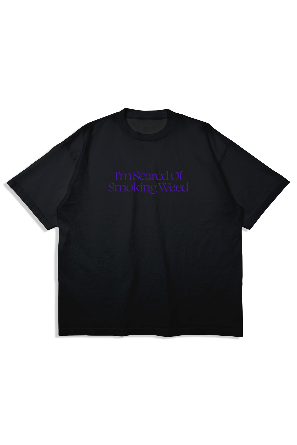 Scared Weed Shirt Black/Purple