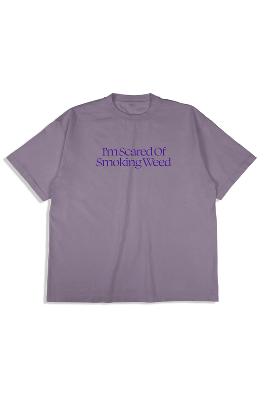Scared Weed T-Shirt Grape