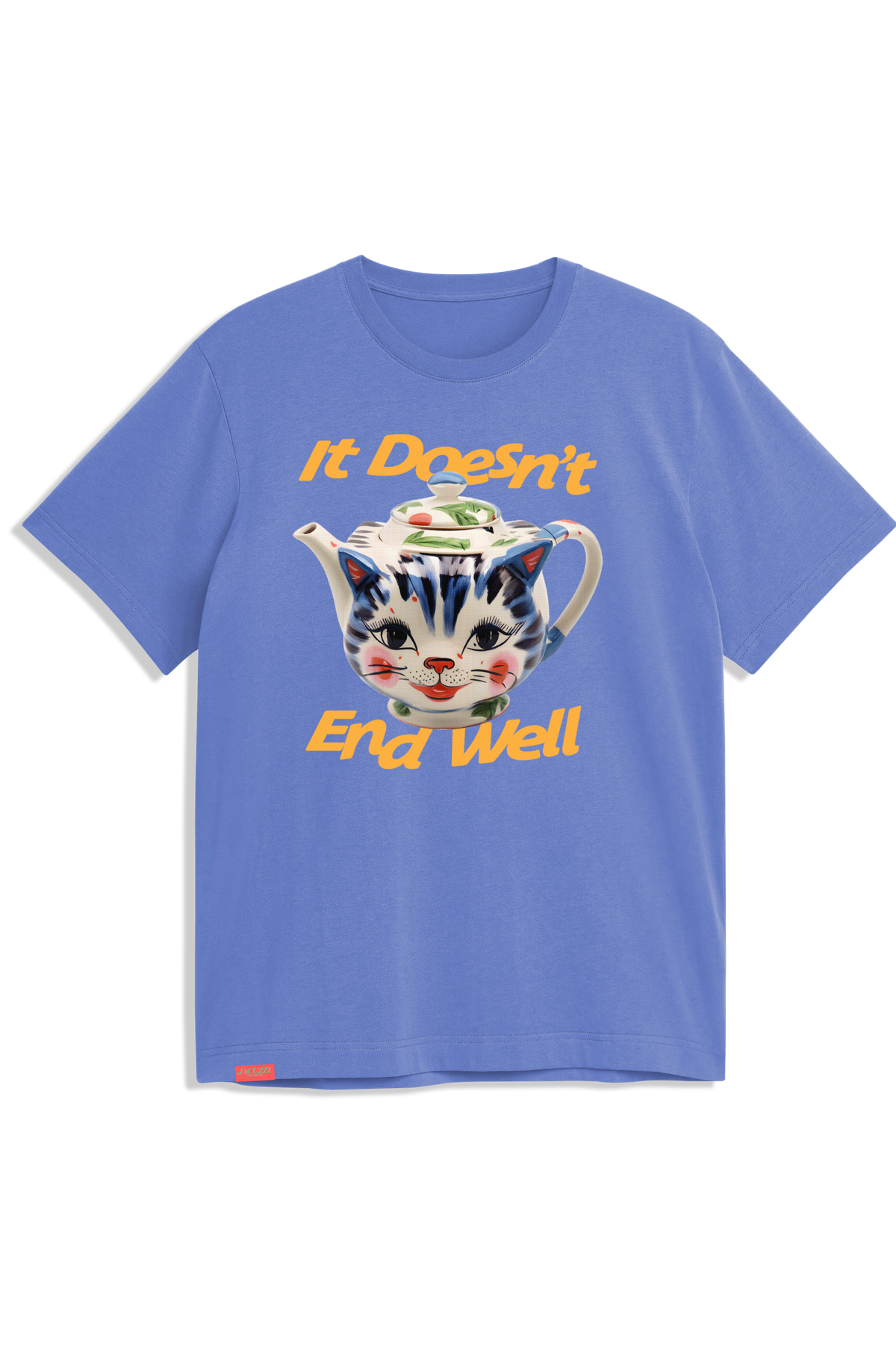 Tea Pot S/S Tee Flo Blue