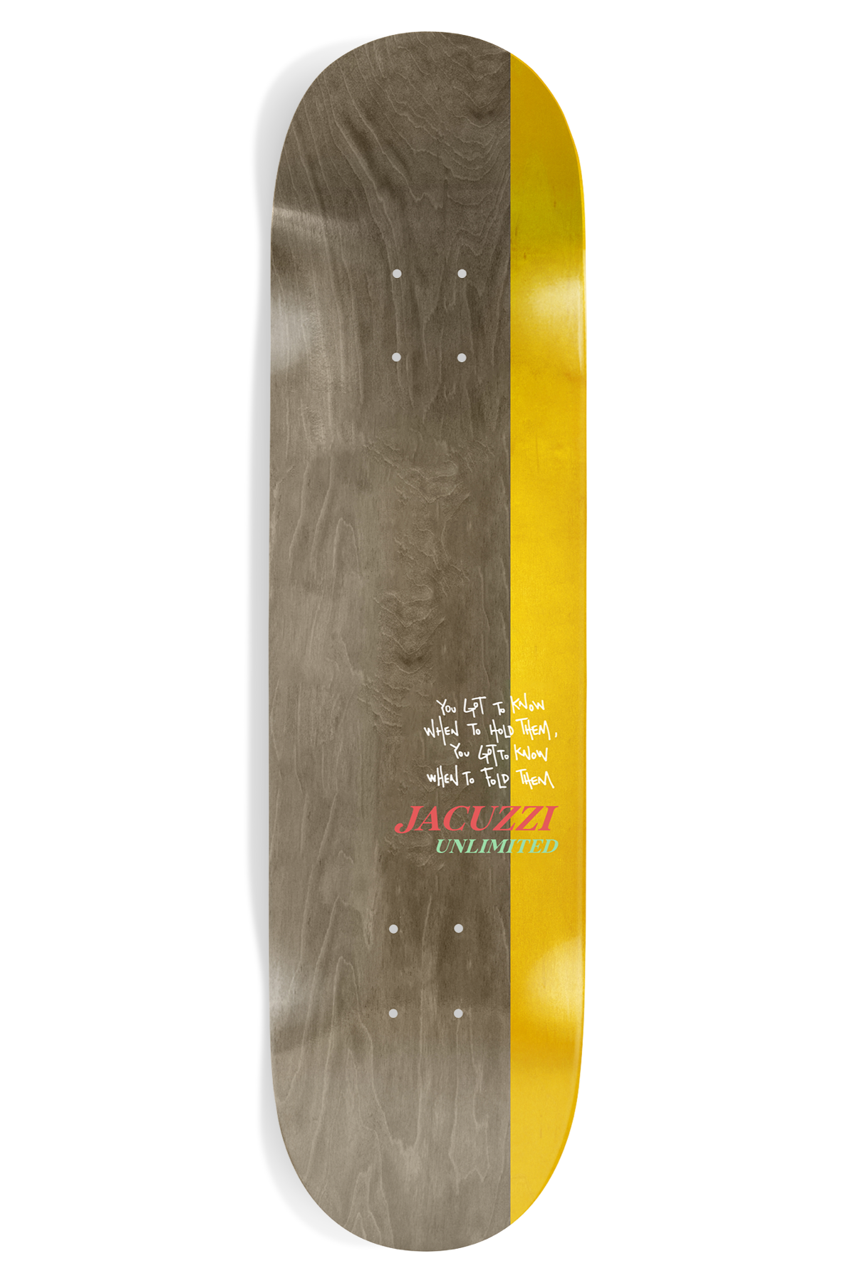 Michael Pulizzi Know When to Hold Em - EX7 Deck - 8.375"