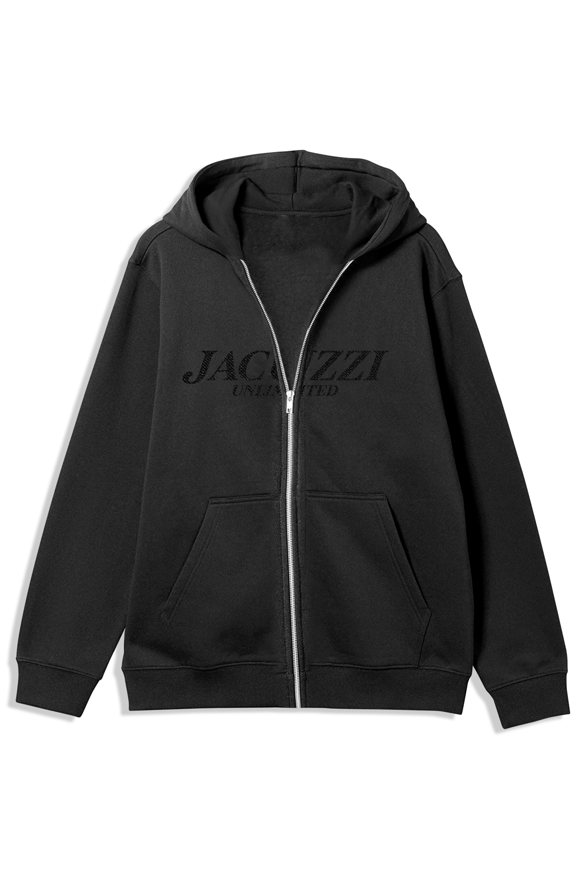 Embroidered zip up hoodie on sale