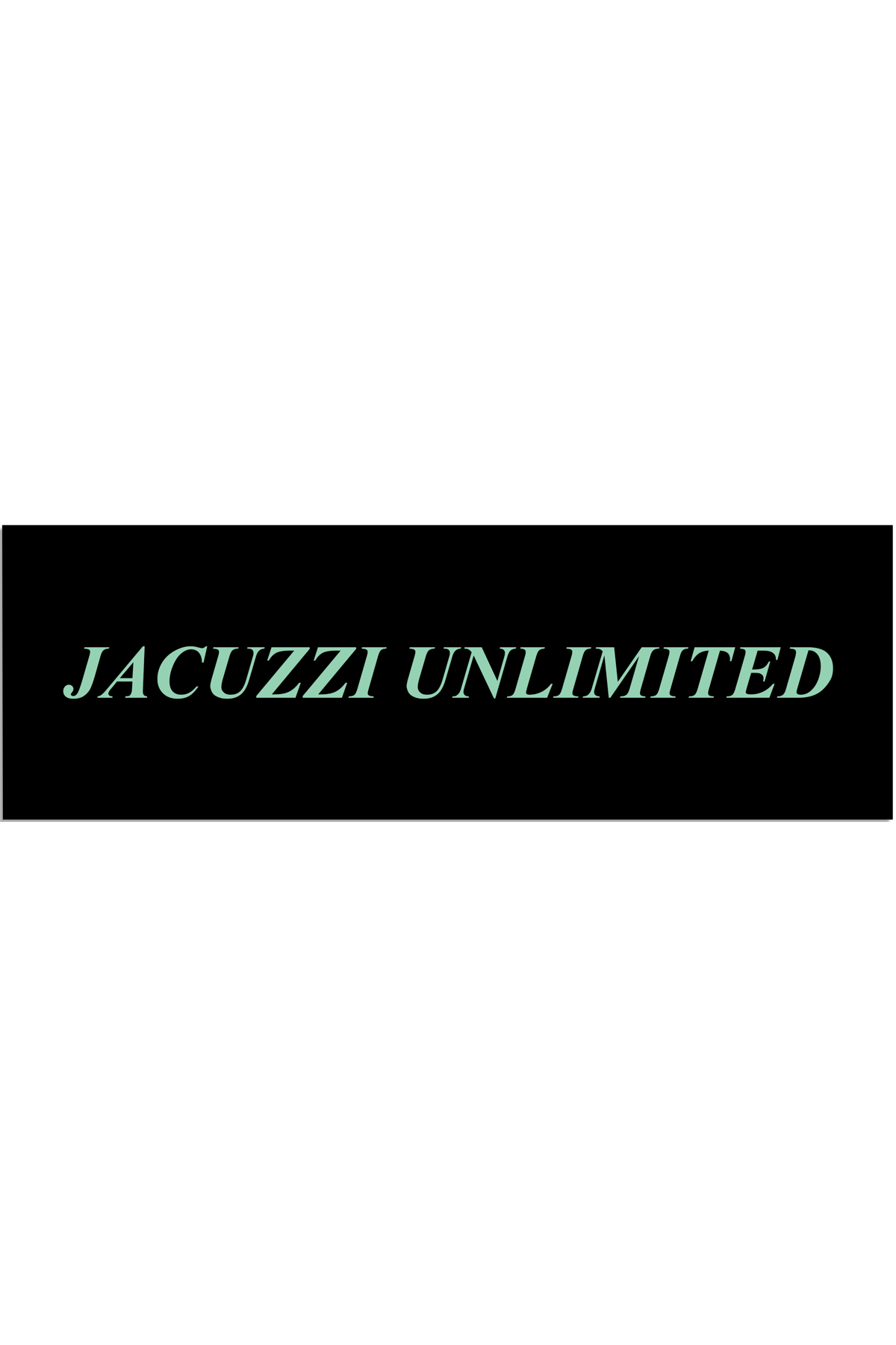 Jacuzzi Logo Large Sticker 5 Pack