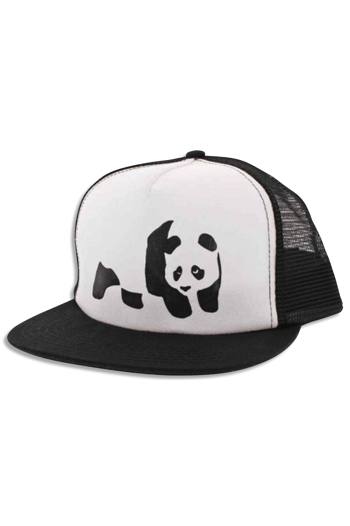 Whitey Panda Trucker Hat - Black/White