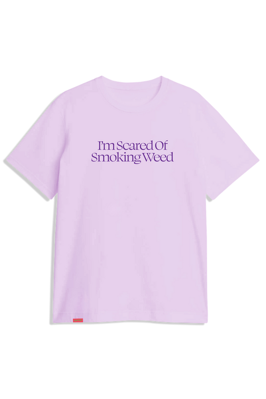Scared Weed Shirt Lavender
