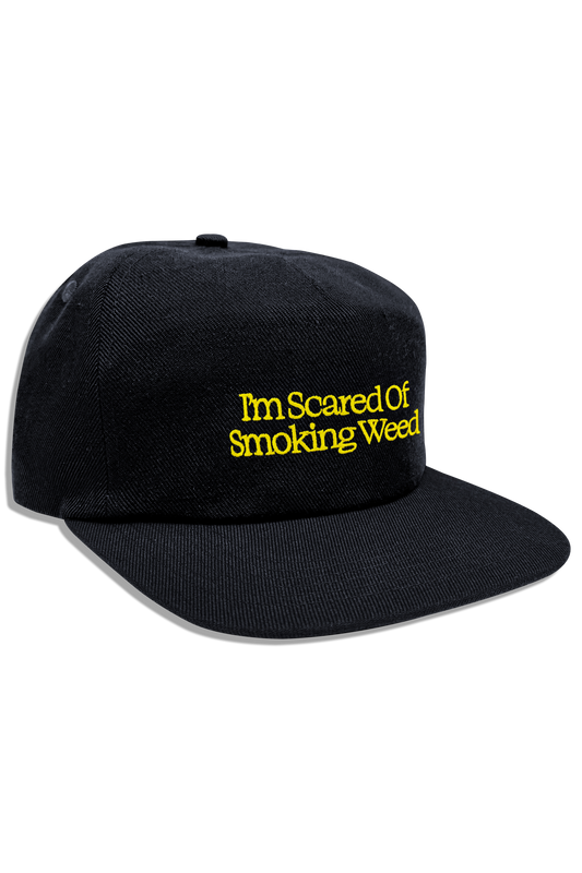 Scared Weed Hat - Black
