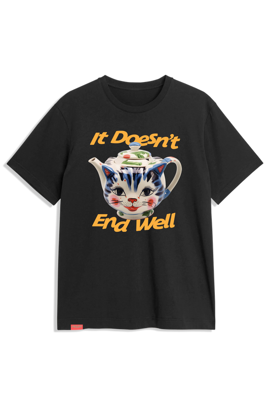 Tea Pot S/S Tee Black