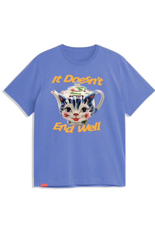 Tea Pot S/S Tee Flo Blue