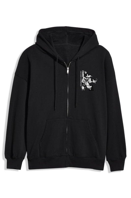 Smooth Criminal Heavyweight Zip Hoody - Black