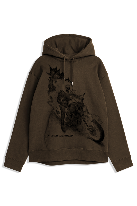 Hell On Wheels P/O Heavyweight Hoody - Brown