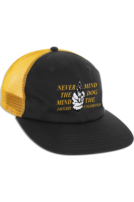 Nevermind Trucker Hat - Black/Gold