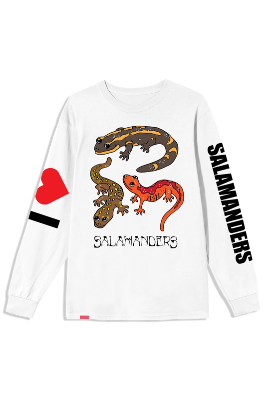 Salamander L/S Tee Premium - White