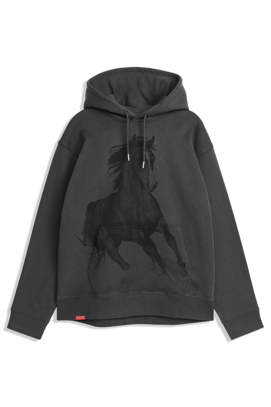 Horse Hoody Charcoal
